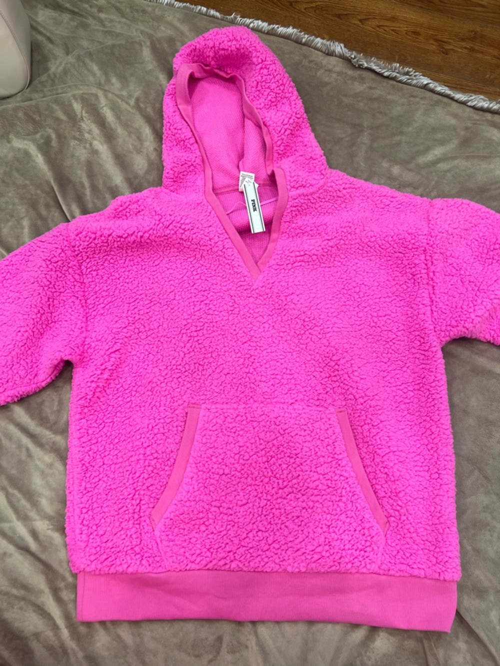 Cozy Women’s Pink Sherpa Hoodie